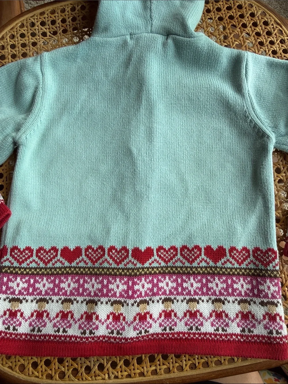 Vintage 2006 Janie and Jack Hooded Cardigan Sweater